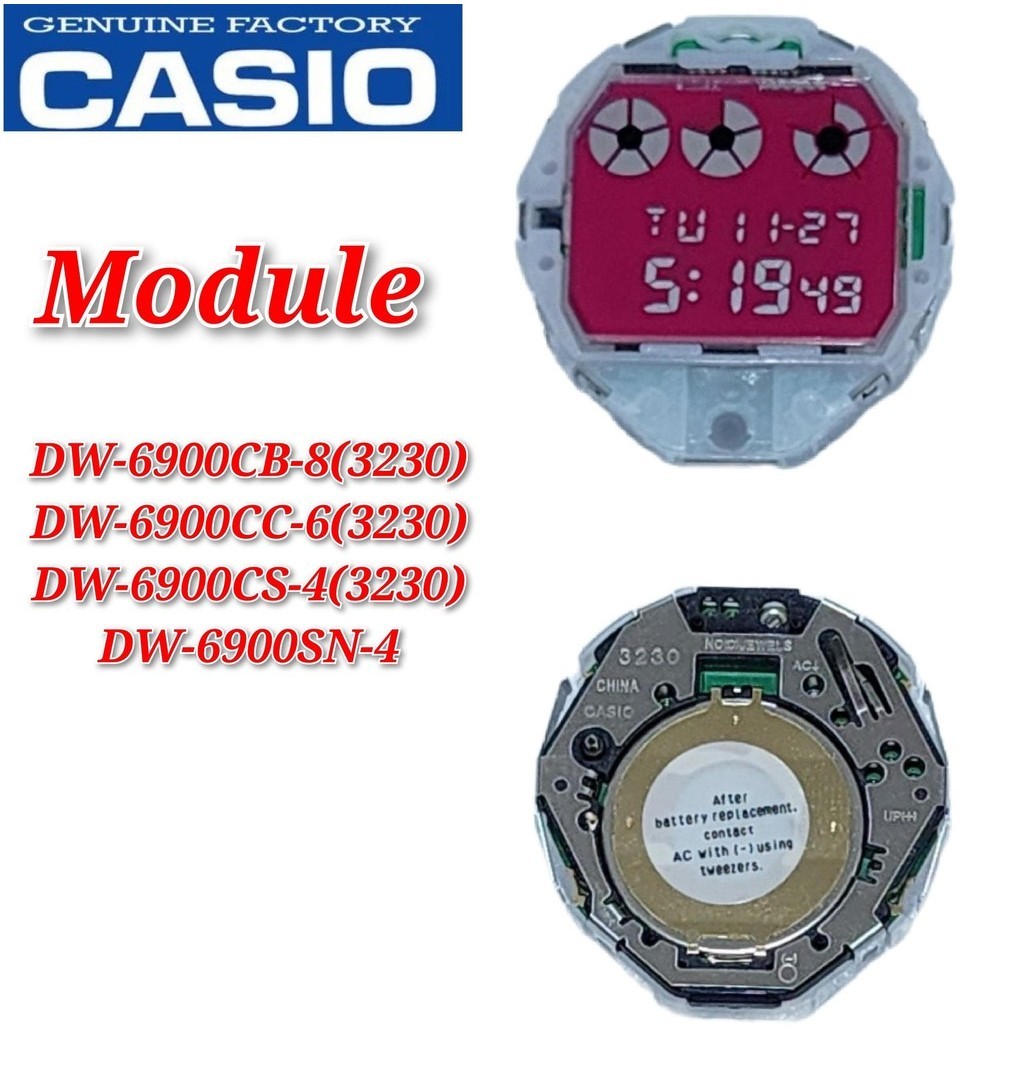อะไหล่โมดูล Casio G-Shock DW-6900SN-4 DW-6900CC-6 แบบเปลี่ยน
