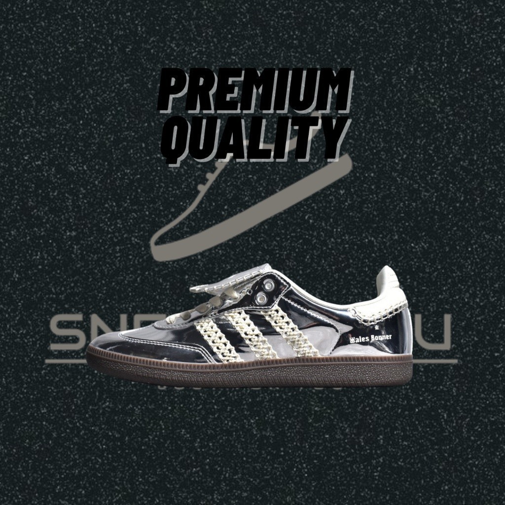 [Premium] Wales Bonner X Adidas Samba Classic "Silver Metallic" Casual Low Top Sneakers