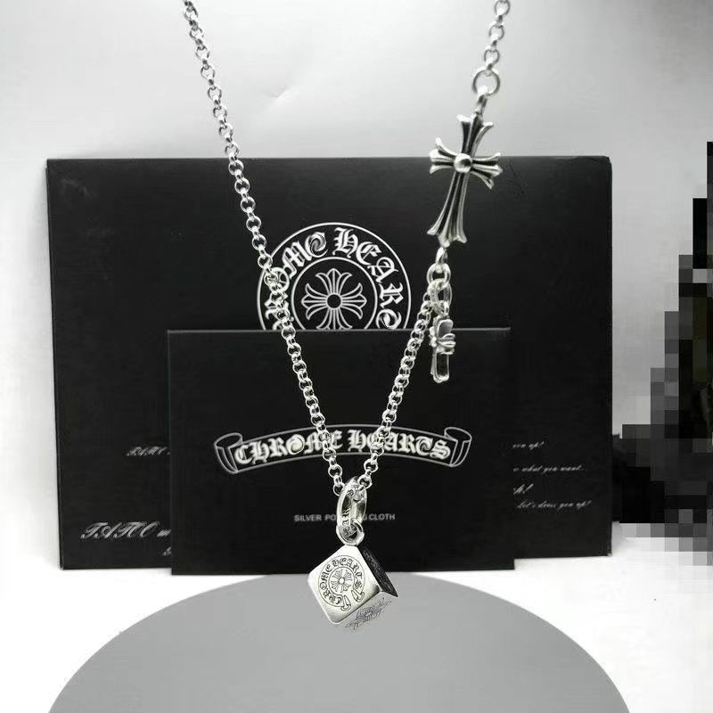 2025 CHROME HEARTS Cross สร้อยคอผู้ชายและผู้หญิงสร้อยคอจี้