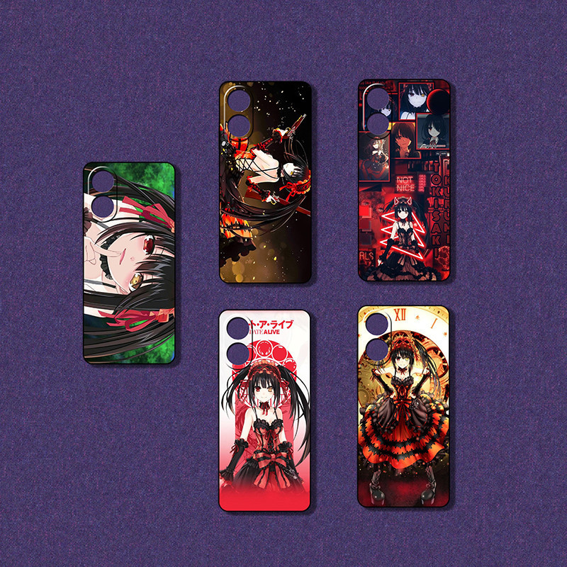 ฝาครอบป้องกันการตกสําหรับ OPPO A94 A95 A96 F1S F3 F5 F1 Plus วันที่ a live kurumi เคสโทรศัพท์สีดํานุ