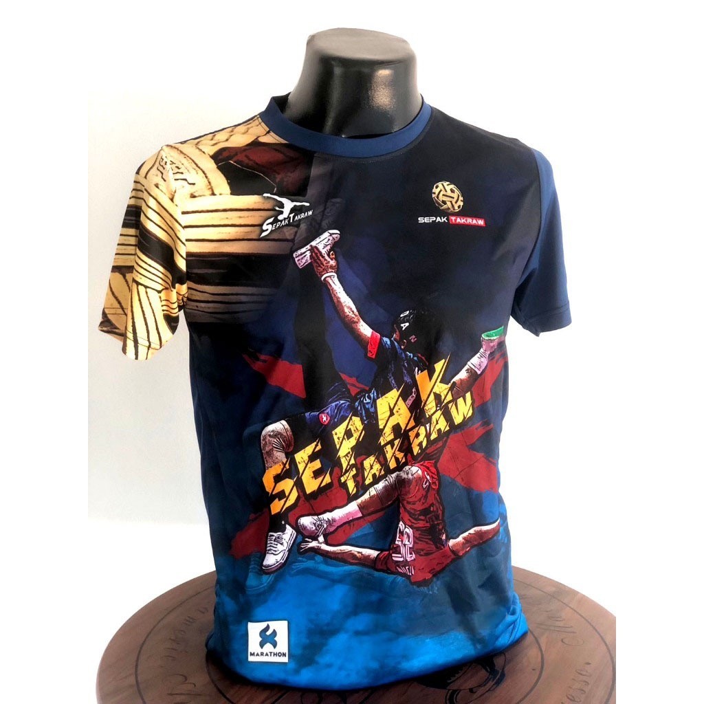 เสื้อพิมพ์ลายลายตะกร้อออกแบบเฉพาะตัวโดยBMJSPORT