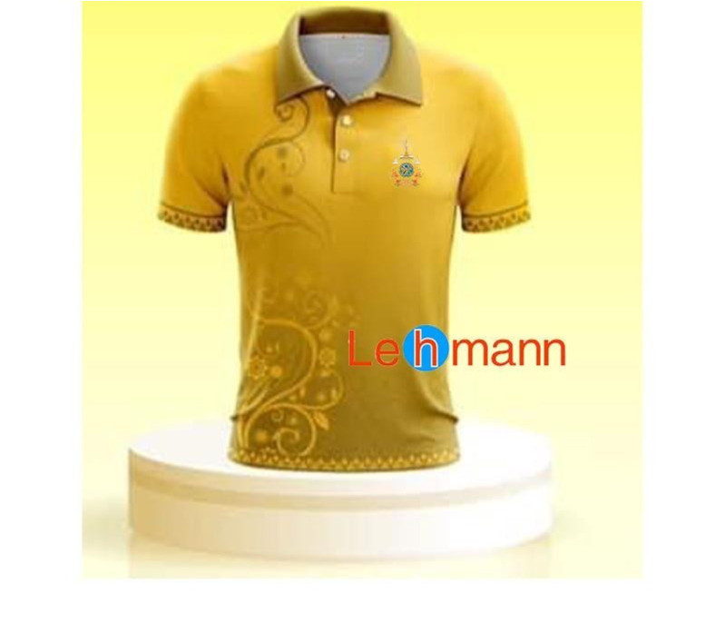 เสื้อโปโลคู่รักสีเหลืองสงกรานต์