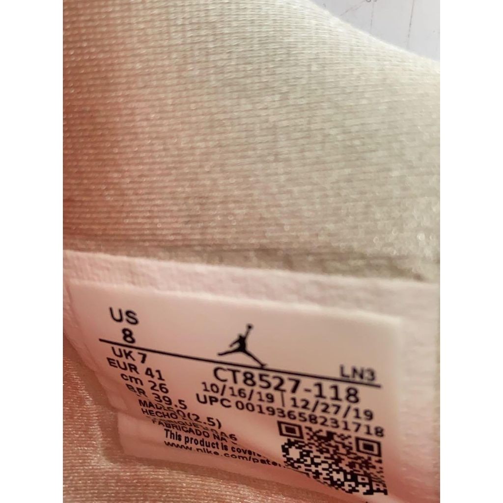 Nike Air Jordan 4 2 6 รองเท้าผ้าใบหนัง ข้อสูง สีขาว มือสอง
