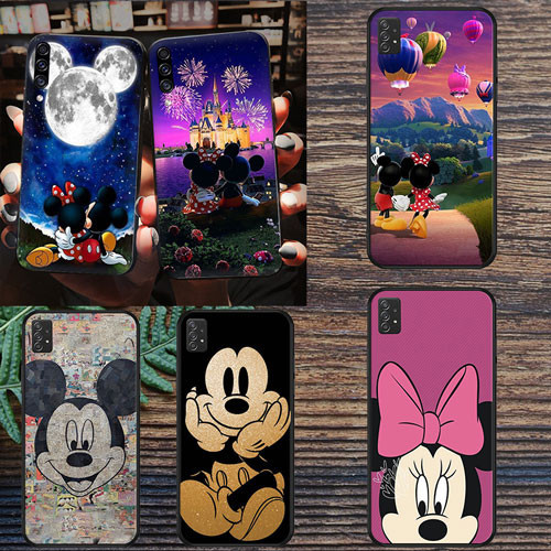 นุ่มสีดํา Redmi 12 12C หมายเหตุ 11Pro 11S 5G 11 4G 12 4G 12 Pro 4G 12 5G 12 Pro 5G Mickey Mouse เคสโ