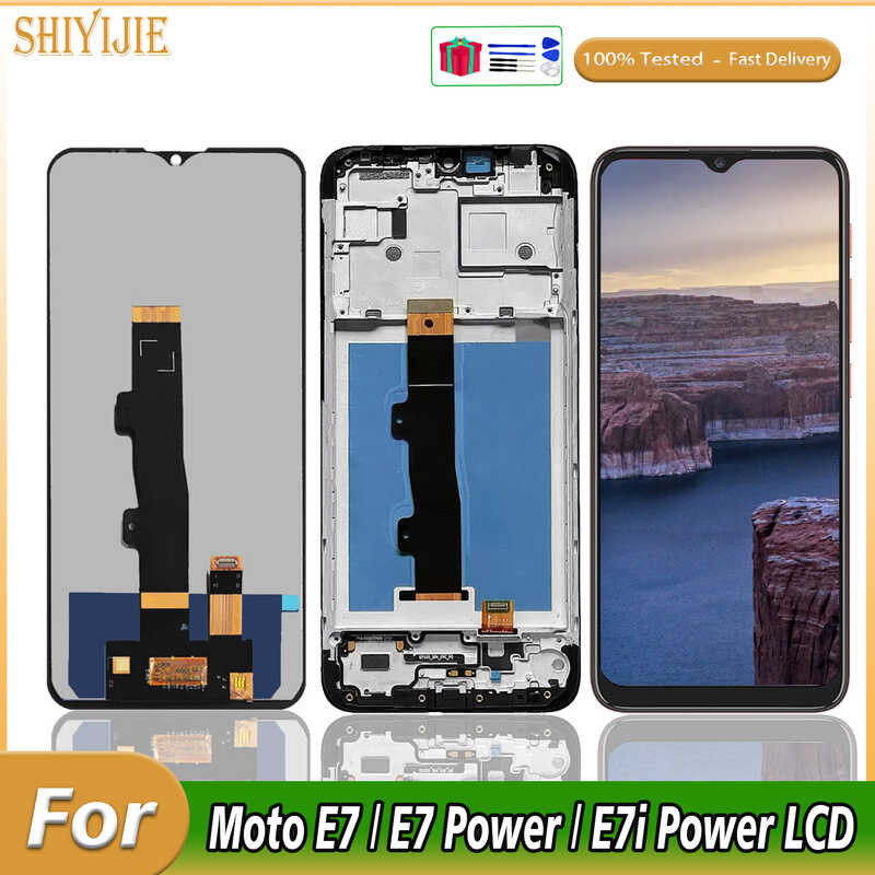 6.5 "Original สำหรับ Motorola Lcd หน้าจอสำหรับ Moto E7 Diaplsy E7i Power LCD Digitizer Assembly