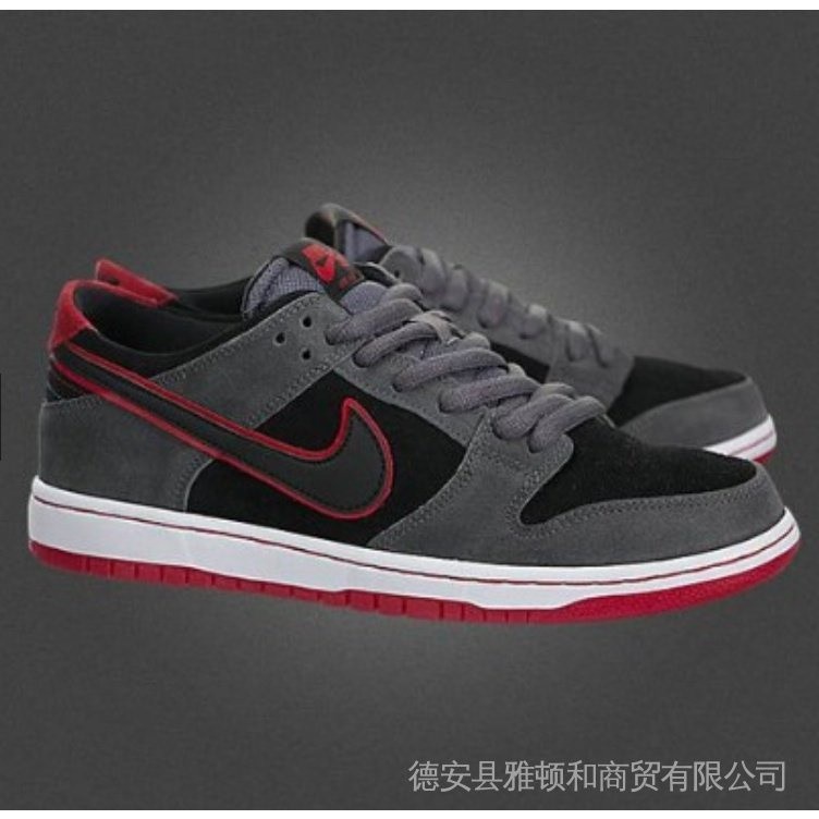 N Ike SB Dunk Low IW BMW Grey red black for man and women running shoes 3BVM