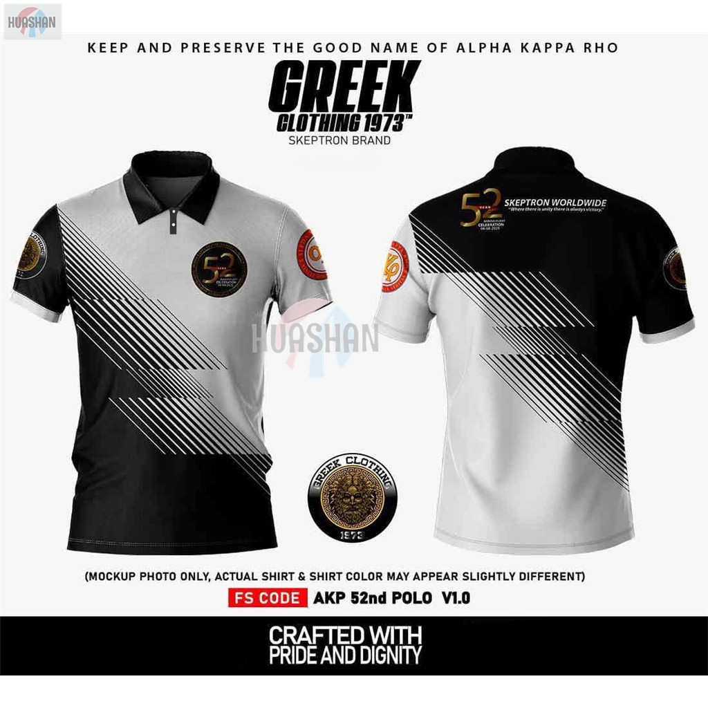 2025 AKP 1973 Alpha Kappa Rho V34 52th ออกแบบใหม่ครบรอบ Skeptron 52st เสื้อผ้าเสื้อยืดสําหรับชาย 3