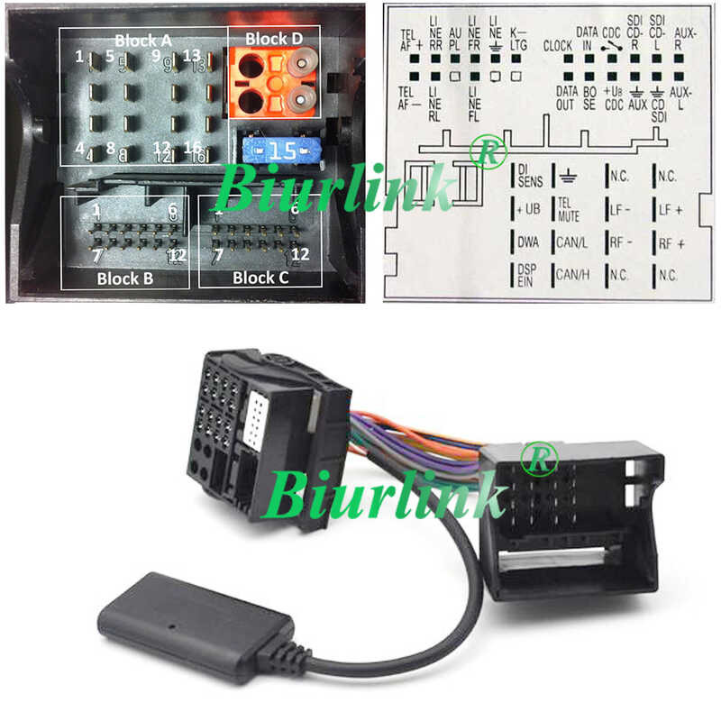 ❤️ Biurk บลูทูธ AUX ในอะแดปเตอร์สำหรับ Audi TT (2007-2010), TTS Coupe