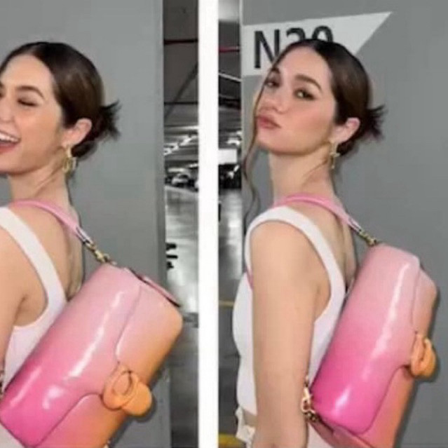 โค้ช Pillow Tabby Shoulder Bag 18 กระเป๋าหิ้วหนังนาป้า สี Ivory ขนาด 7.25x4x2.5 นิ้ว