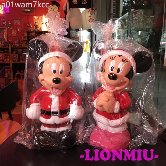 ♞,♘,♙singa single single single ผลิตภัณฑ์เก่า Big Christmas Edition พิเศษ Mickey Minnie Piggy Bank