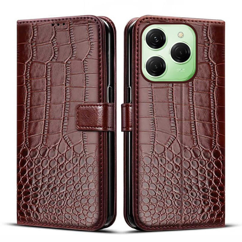 เคสโทรศัพท์มือถือหนัง ฝาพับแม่เหล็ก พร้อมช่องใส่บัตร สําหรับ Tecno Spark 20 Pro KJ6 Tecno Spark20 Pr