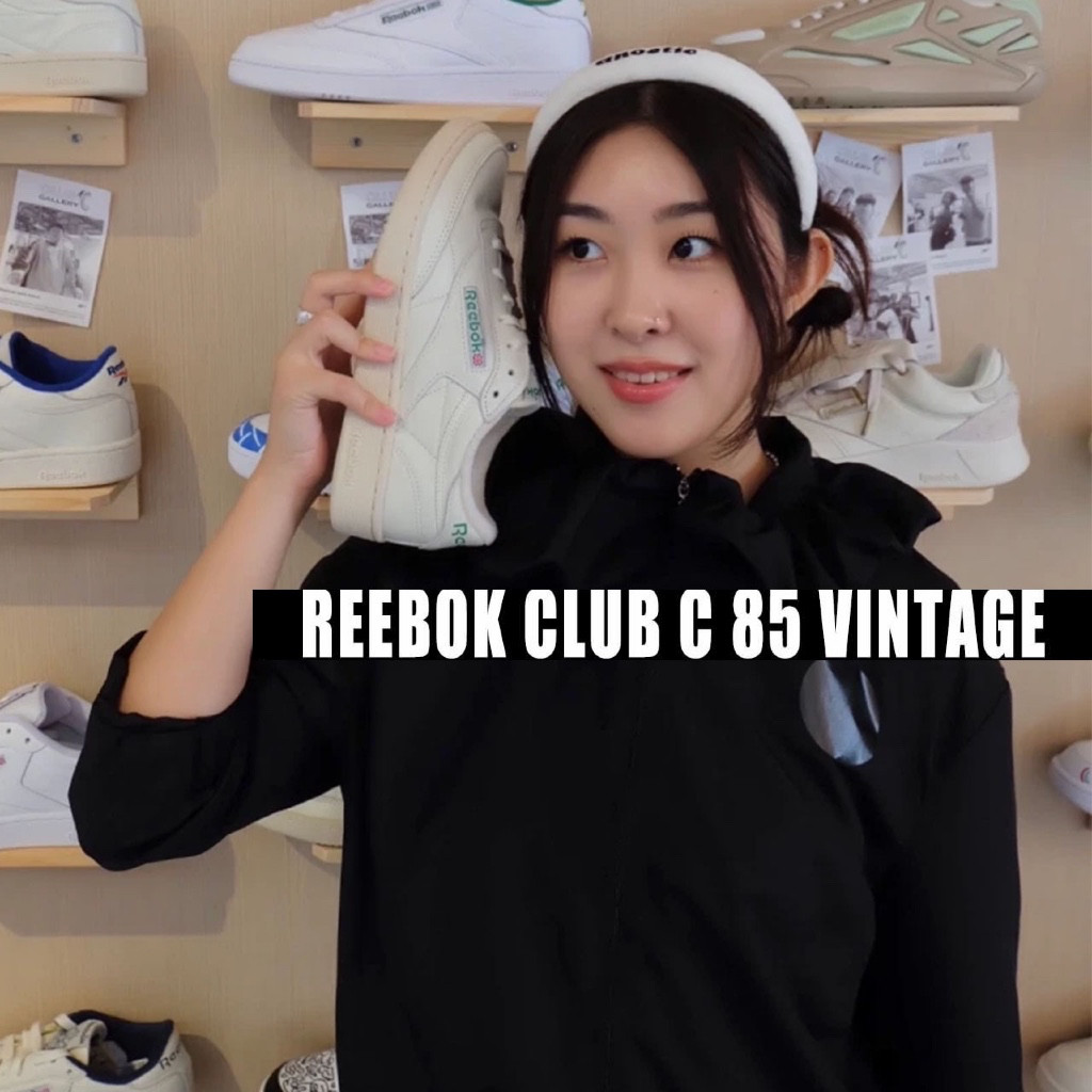 ♞,♘,♙Reebok Club C 85 Vintage Chalk Green  sneakers Vintage   รองเท้าผ้าใบ  DV6434/IE4790/GY4967  p