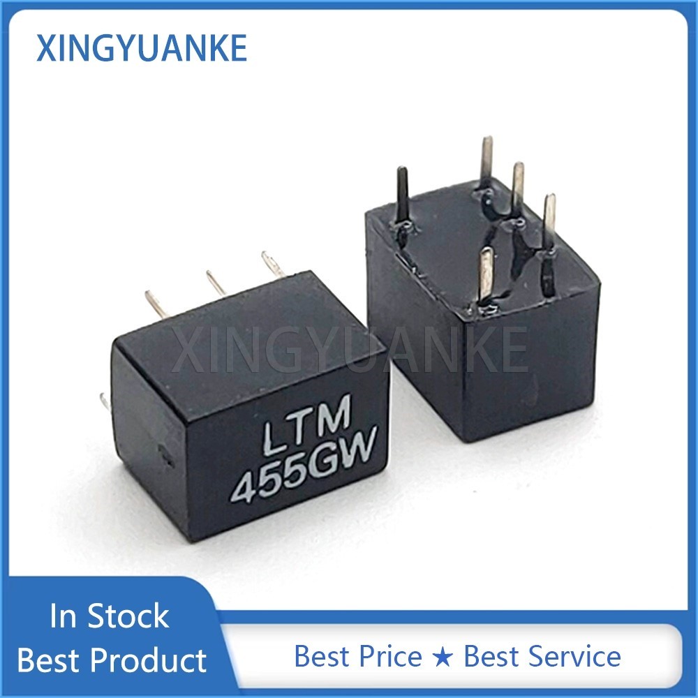 10 ชิ้น/ล็อต LTM455GW LTM 455GW 455G 2 + 3 5Pin DIP-5 455KHz เซรามิคกรองสําหรับการสื่อสารสัญญาณรีเลย์