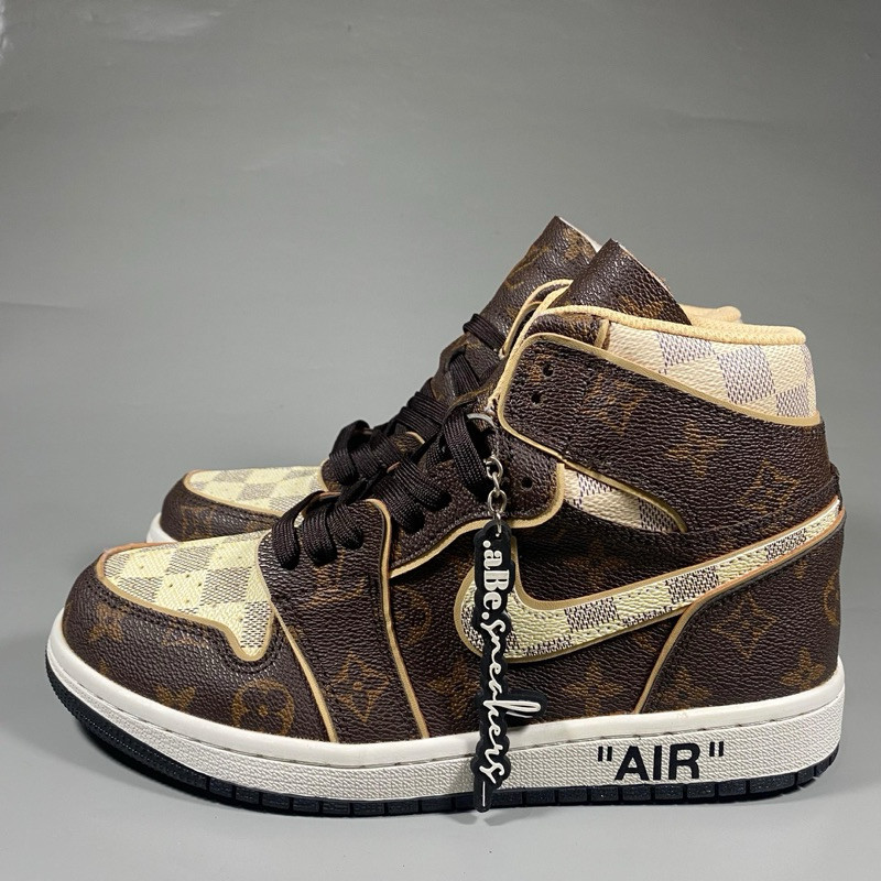 Nike air Jordan 1 High x Louis Vuitton  คลาสสิก  กีฬา  แฟชั่น