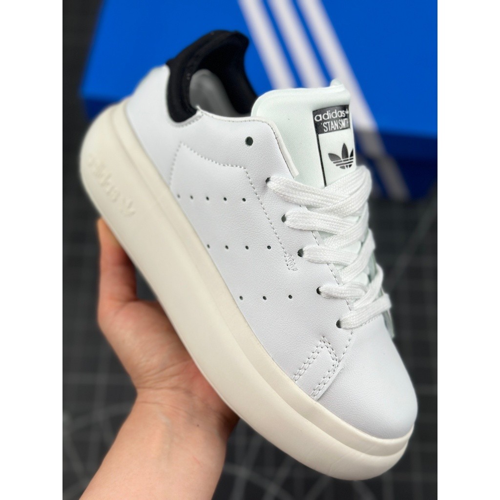 Adidas Originals Stan Smith PF"White Black" Sneakers Casual Board Shoes for Men&amp;Women