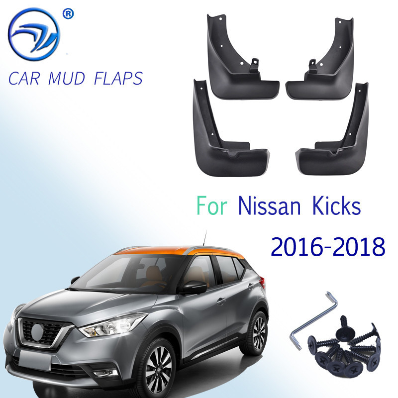 ชุดแม่พิมพ์รถโคลนสําหรับ Nissan Kicks 2016 - 2018 สําหรับ Nissan Kick Mudflaps Splash Guards Mud Fla