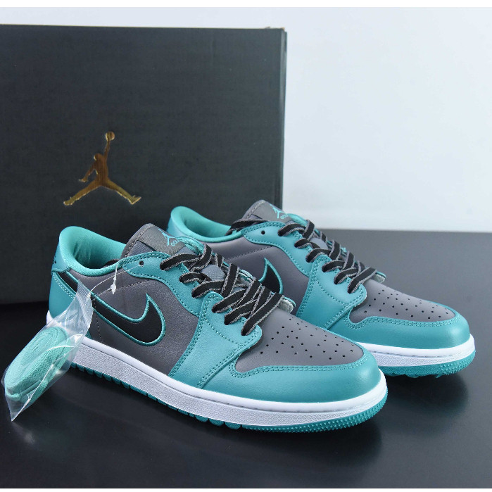 Nike Air Jordan 1 Golf Low Cut Basketball Shoes Casual Sneakers For Men &amp; Women Blue/Grey