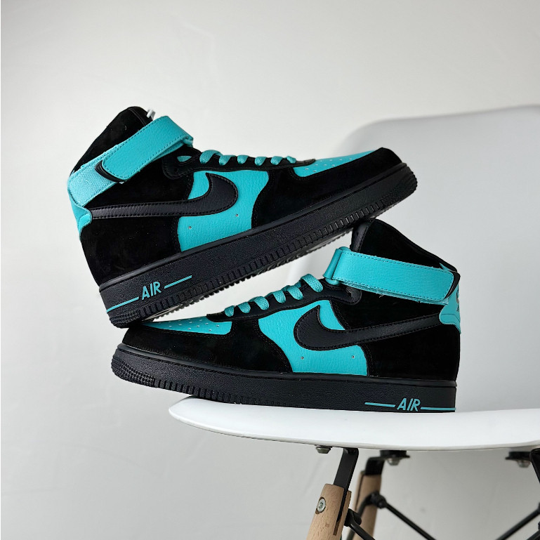 Tiffany &amp; Co. x Nike Air Force 1 High Basketball Shoes Casual Sneakers For Men Women Blue Black