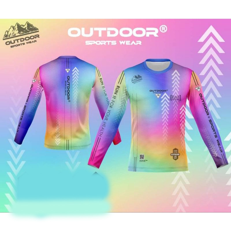 เสื้อแขนยาว Outdoor เนื้อผ้าโพลีเอสเตอร์ หนานุ่ม ใส่สบาย ไม่ร้อน มีหลายสีให้เลือก