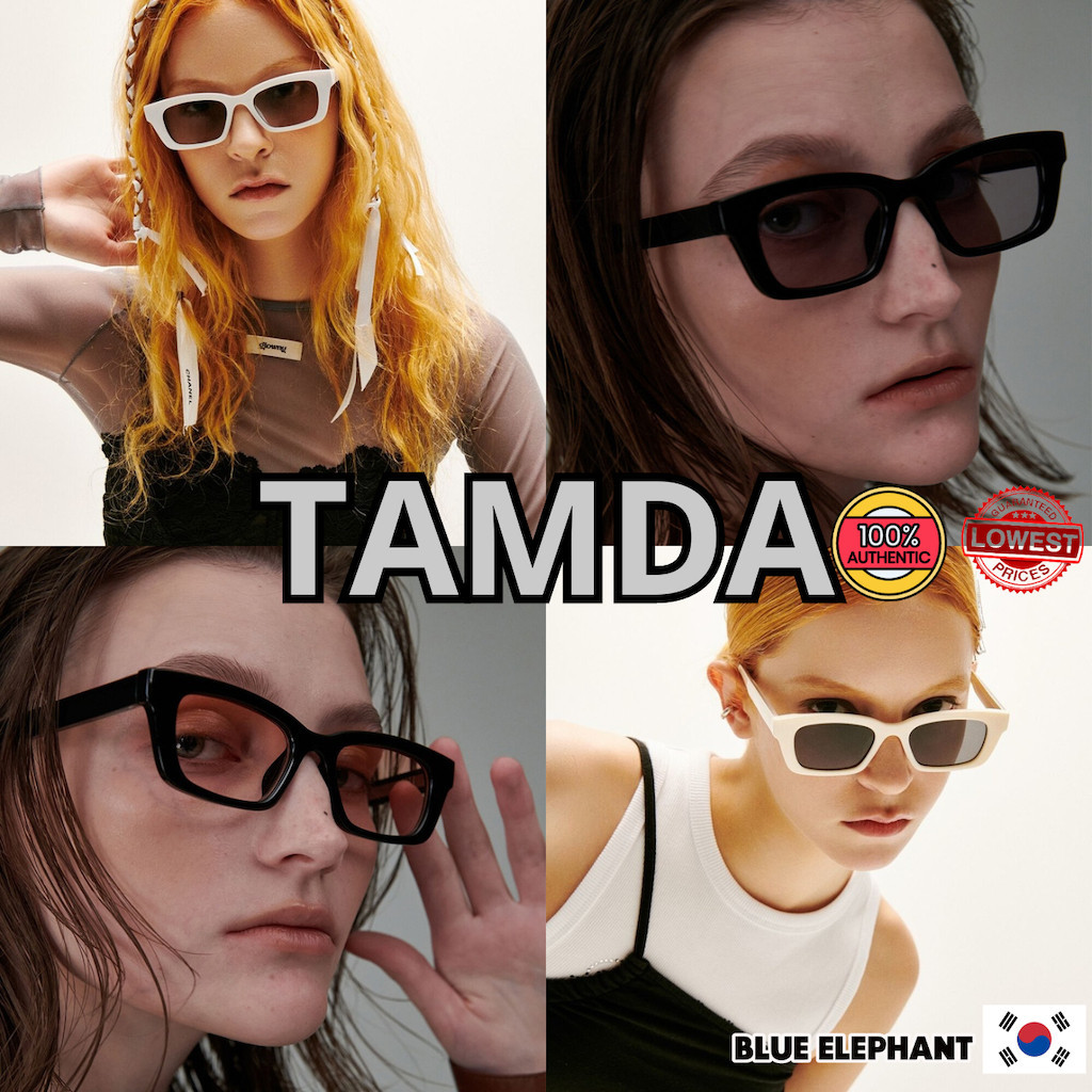 Blue ELEPHANT TAMDA แว่นตากันแดด 6 สี / พร้อมส่ง / ไอเทมยอดนิยมในเกาหลี / แว่นตากันแดด ลายดาวป๊อป ส