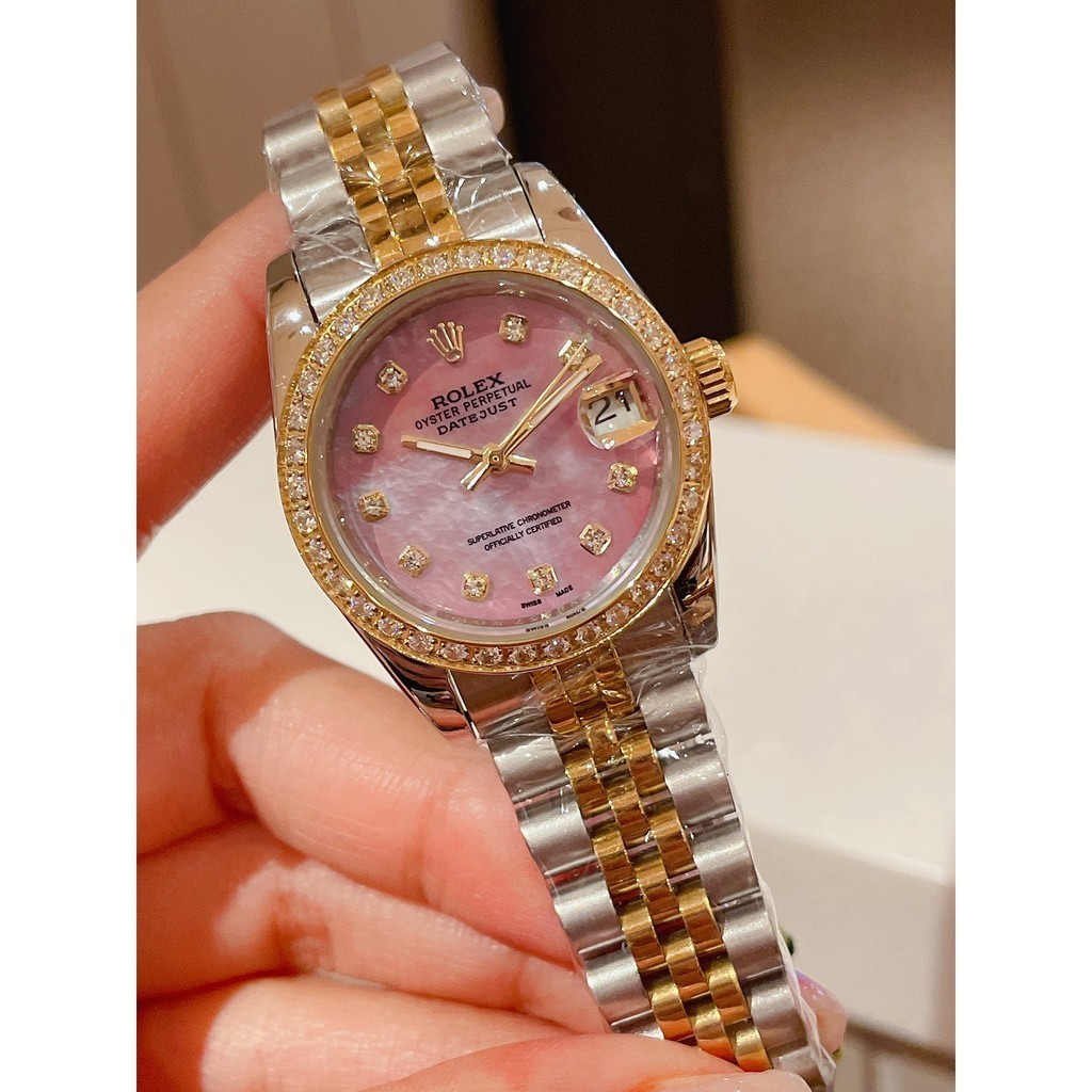 Rolex Datejust Series เครื่องนําเข้าขนาดใหญ่ 36mm. นาฬิกาสุภาพสตรี 31 มม. ขนาดเล็ก