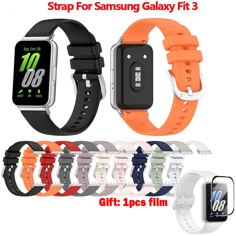 สายนาฬิกาข้อมือซิลิโคน แบบเปลี่ยน สําหรับ Samsung Galaxy Fit 3 Samsung Galaxy Fit3