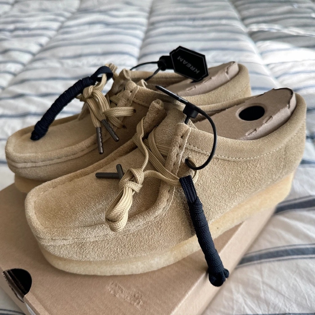 ♞,♘,♙(W) Clarks Wallabee Maple Suede originals รองเท้าผู้หญิง/รองเท้าหนัง   261-55545 - preorderopp