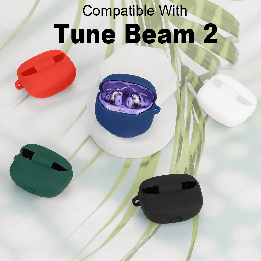 สําหรับ JBL Tune Beam 2 ล้างทําความสะอาดได้ป้องกันฝุ่นปลอกหูฟังกันลื่นซิลิโคนป้องกันกรณี