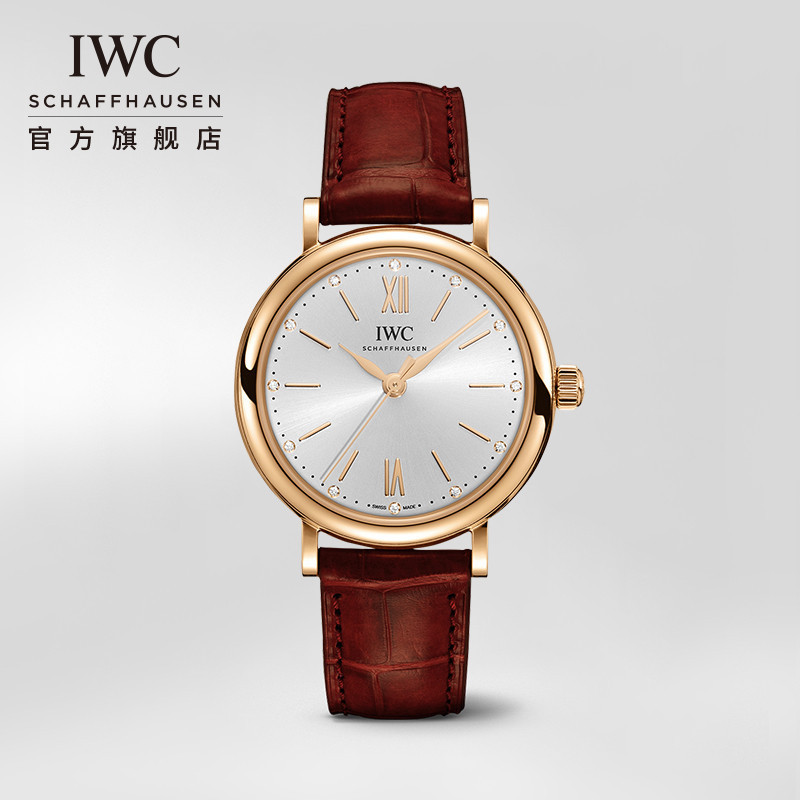 Iwc IWC Baitao Fino Series นาฬิกาข้อมืออัตโนมัติ 34 นาฬิกากลไกอัตโนมัติ Swiss Watch หญิง