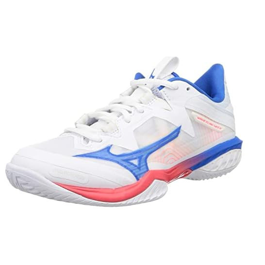 HOT[Mizuno] Badminton Shoes Wave Claw NEO 2 FIT White/Blue/Pink 2E [From JAPAN]