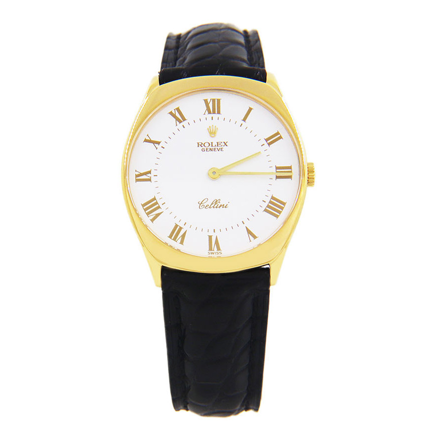 Rolex [ใหม่] Rolex Watch Female Rolex Cellini Series 18K Gold Manual Mechanical Female Watch