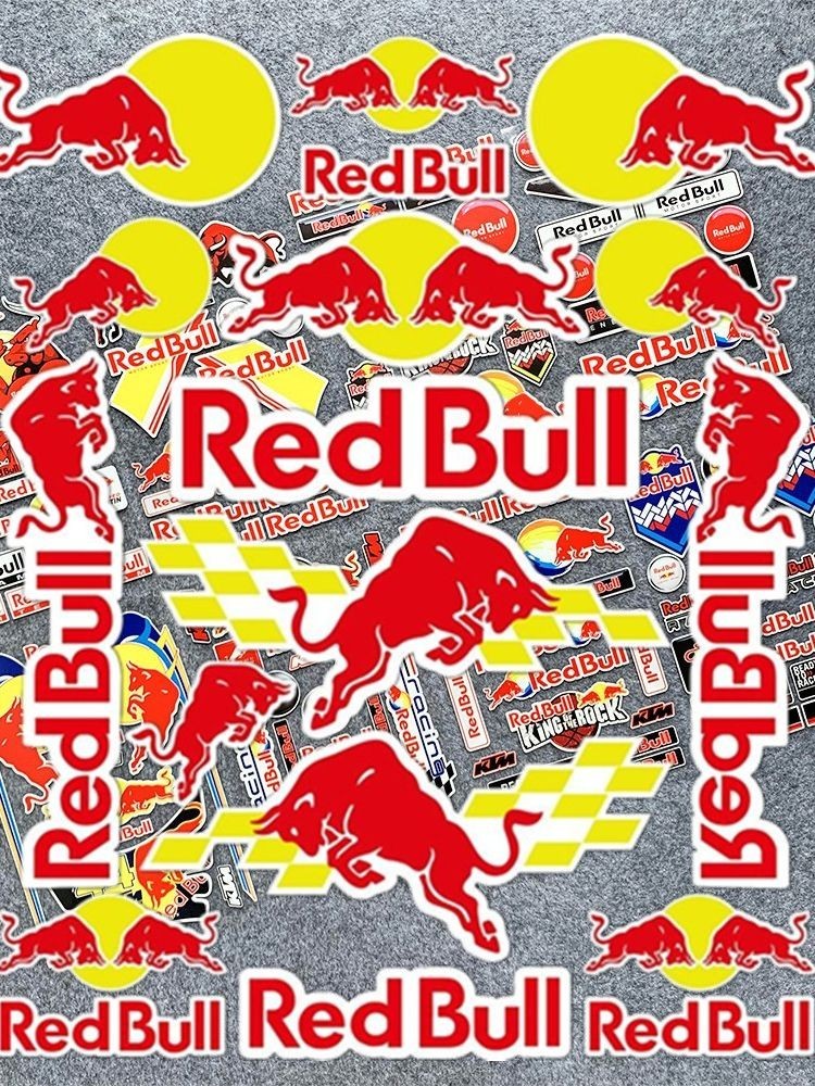 Red Bull สติ๊กเกอร์รถจักรยานยนต์ดัดแปลงรถสติกเกอร์ Sponsor สะท้อนแสงกันน้ํารถยนต์ไฟฟ้าตกแต่งรูปลอกกันน้ํา