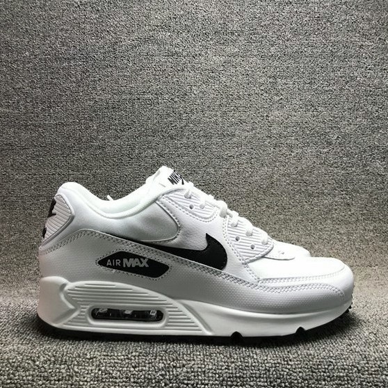 Nike Air Max 90 รองเท้าผ้าใบลําลอง สําหรับผู้ชาย สีขาว สีดํา เหมาะกับการเล่นกีฬา NW4E