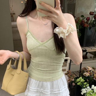 เสื้อสายเดี่ยว ตัวสั้น สีม่วง สําหรับผู้หญิง 71095