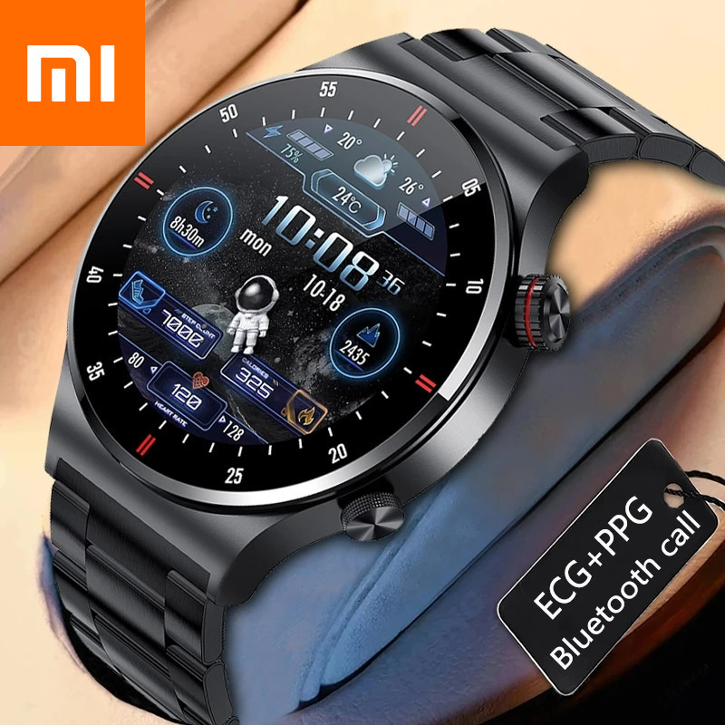 Xiaomi นาฬิกาข้อมือสมาร์ทวอทช์ เชื่อมต่อบลูทูธ กันน้ํา ECG+PPG สําหรับ Android Samsung Huawei