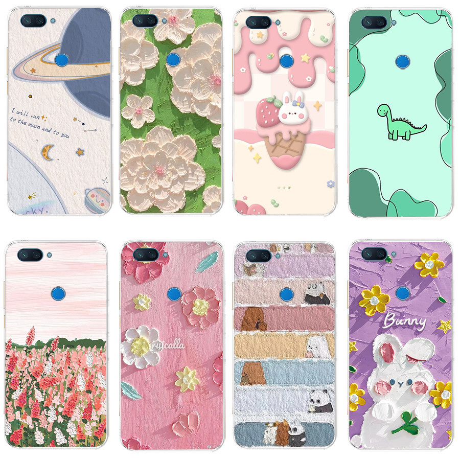 สําหรับ xiaomi mi 8 / mi 8 lite / mi 9 / mi 9 se / mi 9 lite เคสซิลิโคนนิ่ม เคสโทรศัพท์