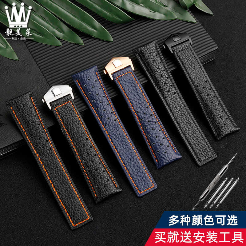 ❤️ สำหรับ TAG Monaco นาฬิกา Caw211m 211P Caw211r 211T Breathable 22มม.ชายพ