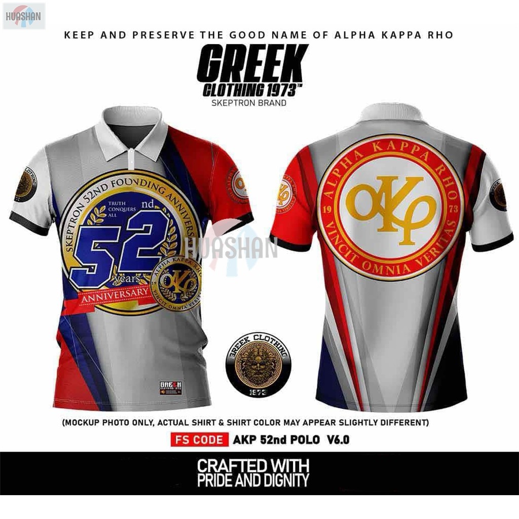 2025 AKP 1973 Alpha Kappa Rho V34 52th ออกแบบใหม่ครบรอบ Skeptron 52st เสื้อผ้าเสื้อยืดสําหรับชาย 3