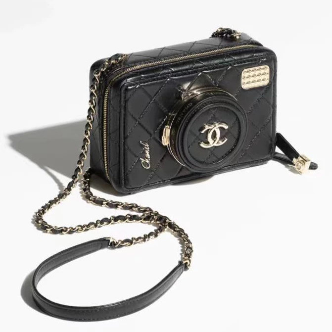 CHANEL/ชาแนล 24S สไตล์กล้อง ประกอบด้วยกระจก กระเป๋าเครื่องสำอาง / กระเป๋าสะพายไหล่เดี่ยว women bags