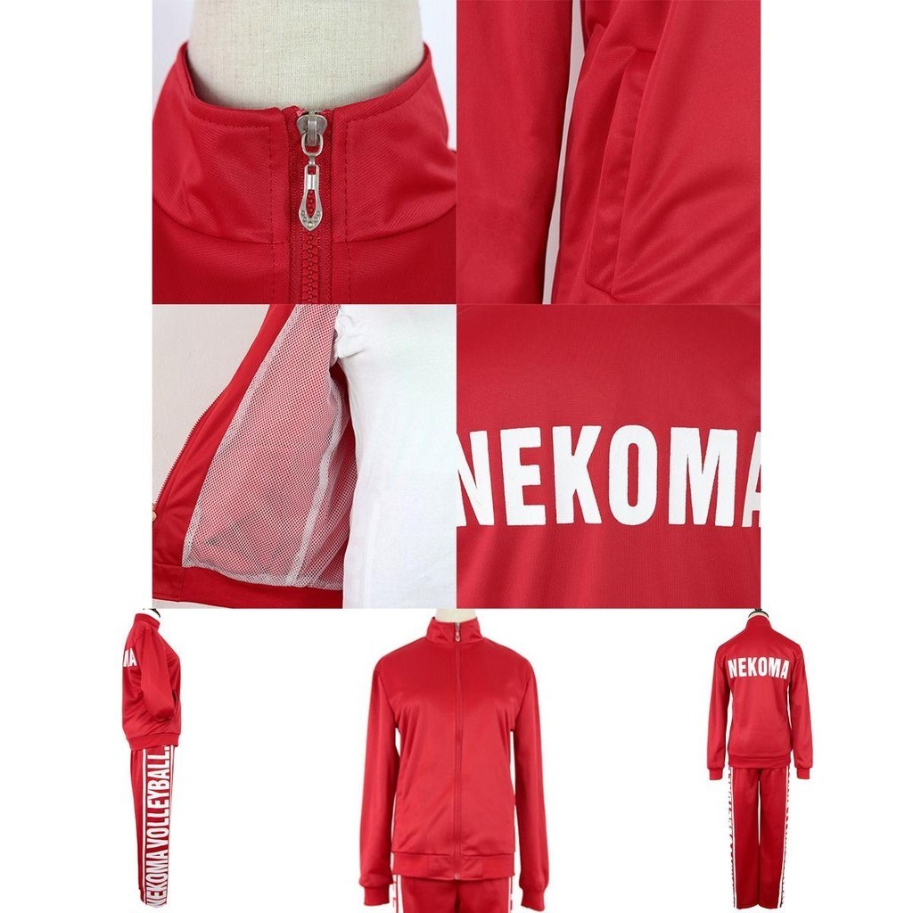 เสื้อแจ็กเก็ตคอสเพลย์ Haikyuu Nekoma ชุดยูนิฟอร์มนักเรียนมัธยมปลาย สไตล์สปอร์ต