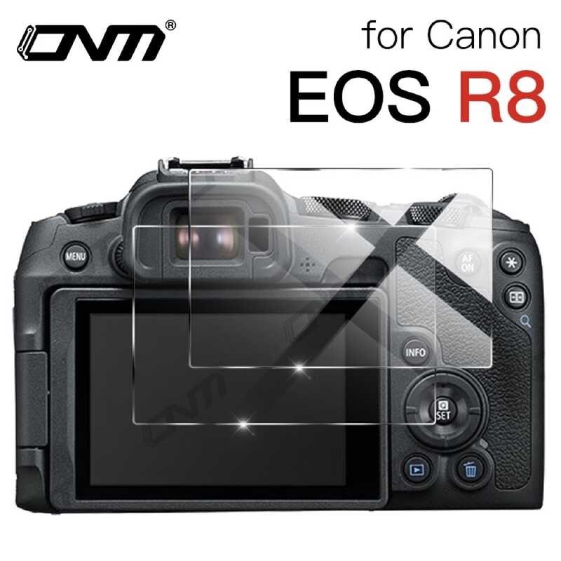 2แพ็คกระจกนิรภัยสำหรับ Canon EOS R8 R7 R6 Mark II R50 R10 R5 R3 RP Anti-Scratch หน้าจอป้องกันกล้องฟิล์มแก้วป้องกัน