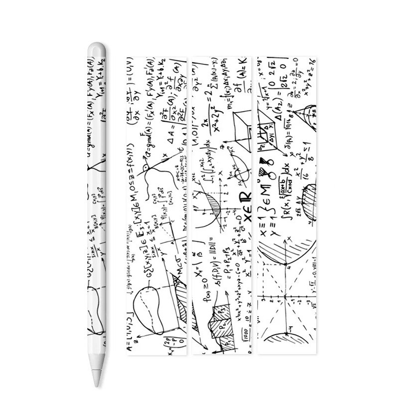 สติกเกอร์ฟิล์ม ลายการ์ตูน กันรอยขีดข่วน แบบบางพิเศษ สําหรับปากกาสไตลัส ดินสอ 1 2 3 ชิ้น