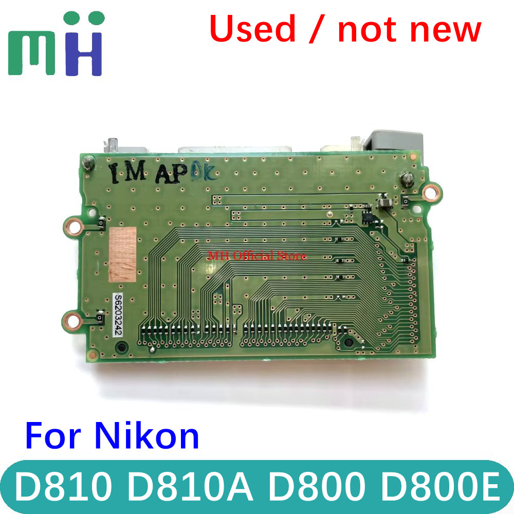 Used สําหรับ Nikon D810 D810A D800 D800E CF ช่องเสียบการ์ดหน่วยความจําบอร์ด PCB กล้องอะไหล่