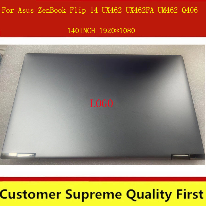 ของแท้140 "Ips สำหรับ Asus Zenbook พลิก14 Ux462 Ux462fa Um462 Um462da Um462d แล็ปท็อปหน้าจอ LCD กระจ