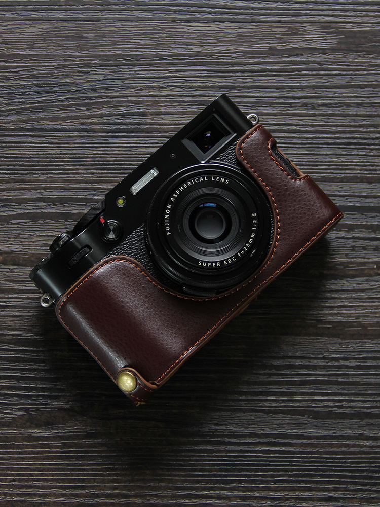 เหมาะสําหรับเคสกล้อง Fuji X100VI รุ่นที่หกชุดครึ่ง x100v เคสป้องกันฐานหนัง X100F เคสหนังย้อนยุค