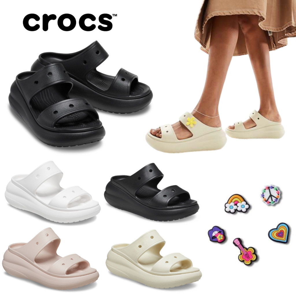 ♞,♘CROCS Classic Crush Sandal ของแท้นำเข้าอเมริกา nh