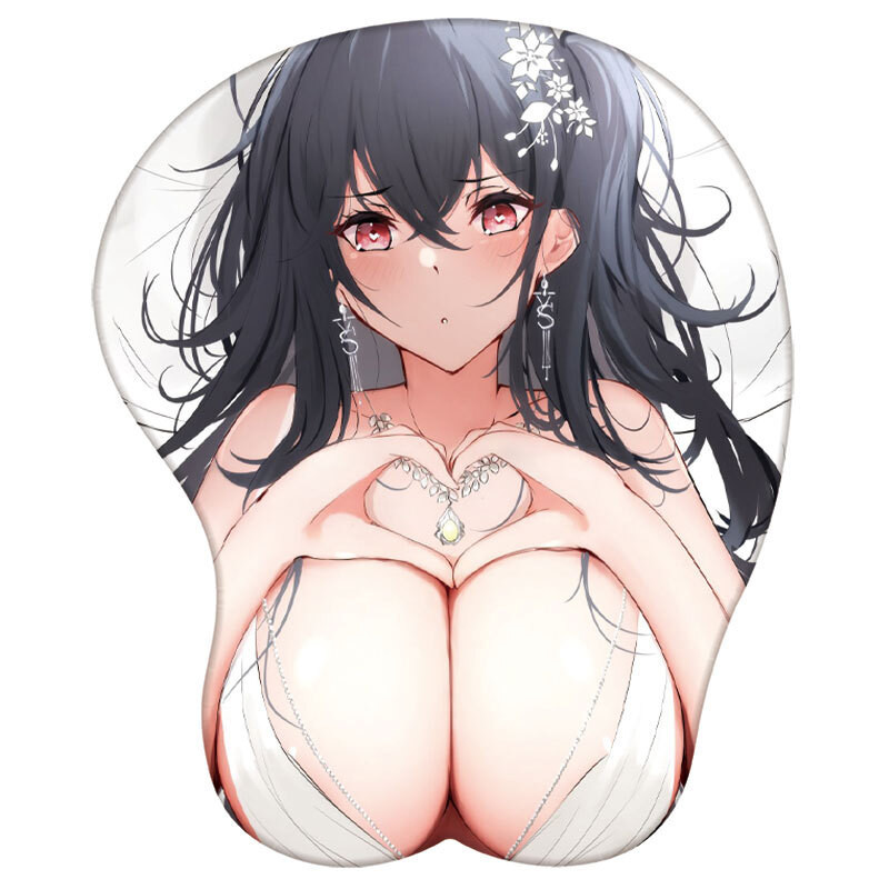 แผ่นรองเมาส์ซิลิโคน ลายอนิเมะ Azur Lane Eugen Enterprise Belfast Z23 3D เซ็กซี่