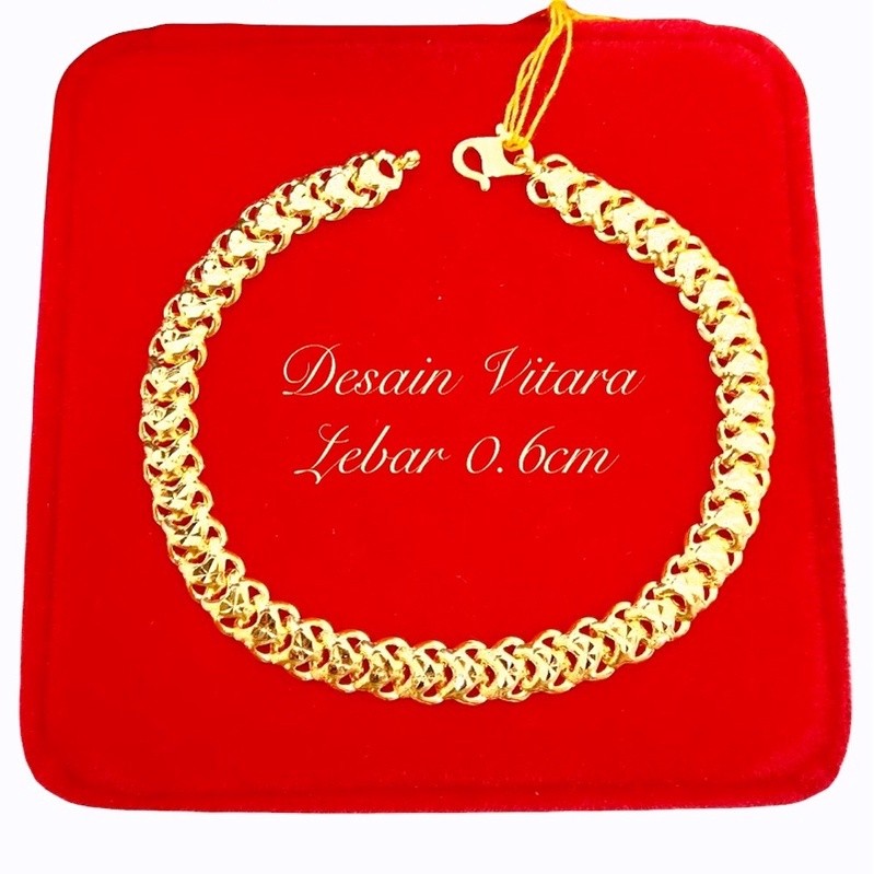 Rantai tangan vitara emas916 tulen