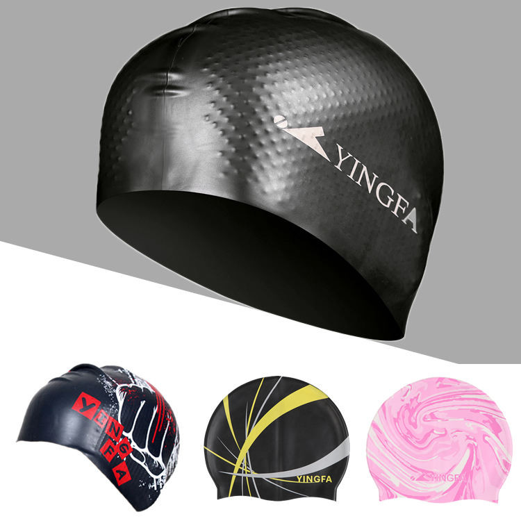 Yingfa Professional ซิลิโคน Anti-Slip Granular หมวกว่ายน้ํากันน้ําผู้ชายและผู้หญิงผู้ใหญ่เด็ก Universal ขนาดใหญ่ผมยาวโดยไม่ต้องเลื่อน