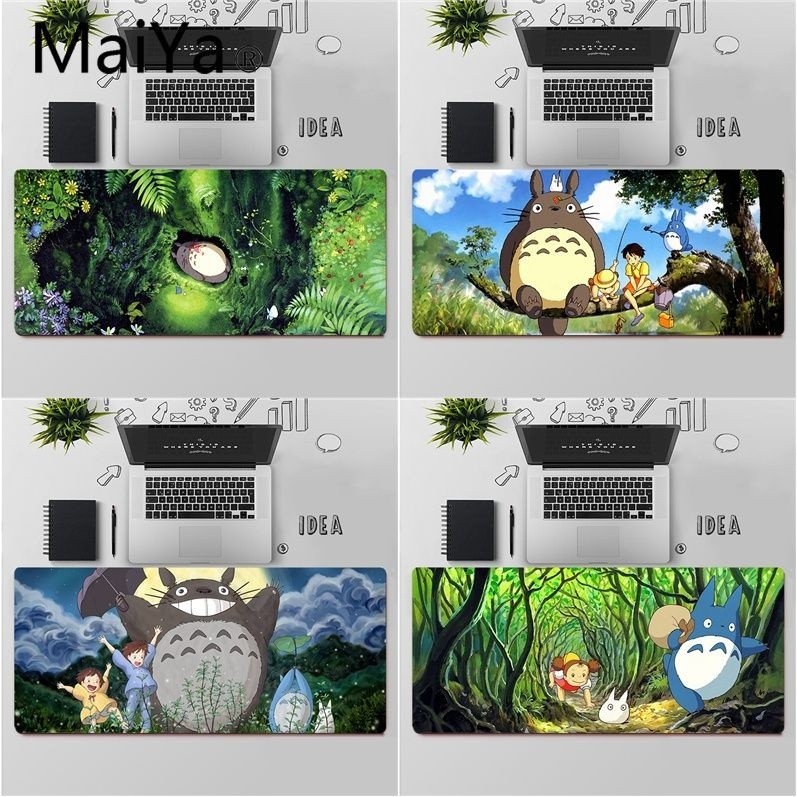 คุณภาพสูง My Neighbour Totoro อะนิเมะ gamer play mats Mousepad แผ่นรองเมาส์ขนาดใหญ่คีย์บอร์ด Mat